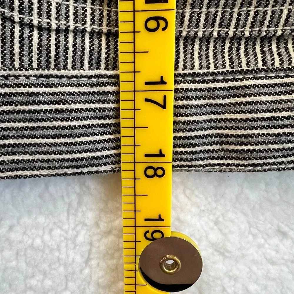 Calvin Klein Jeans Pinstripe Denim Vest Women's Size M‎ Trucker Style Sleeveless - Picture 11 of 12